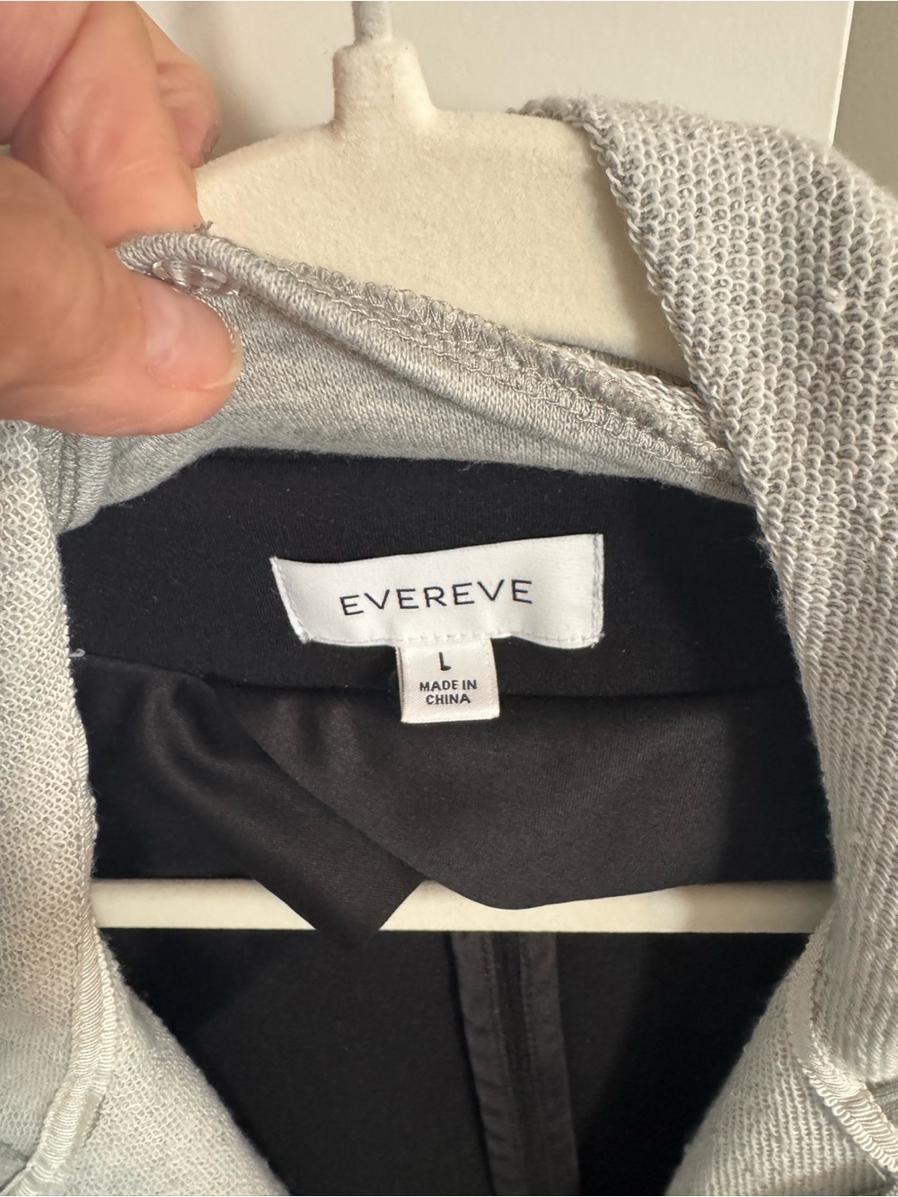 Women’s Black Blazer with Grey Hooded Insert - Picture 3 of 4